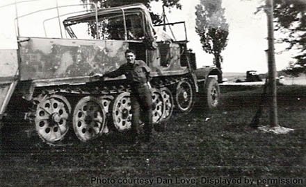 [Captured WWII German Halftrack, U.S. 79th Infantry Division]